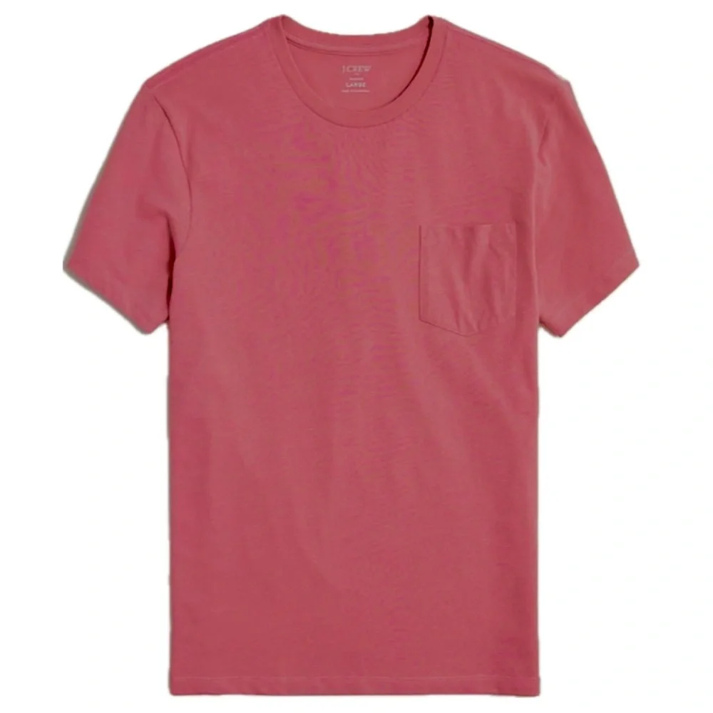 J. Crew Pink Short Sleeve Pocket Tee Casual Cotton